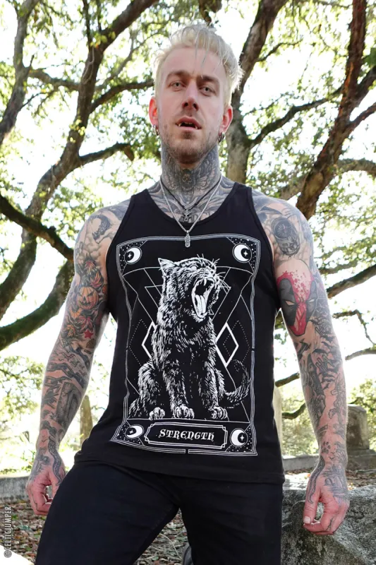 Strength Kitty Tarot T-shirt sold by Vampire Freaks