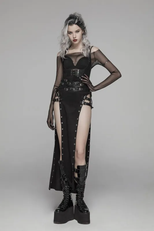 Fae Punk Slit Skirt sold by Vampire Freaks