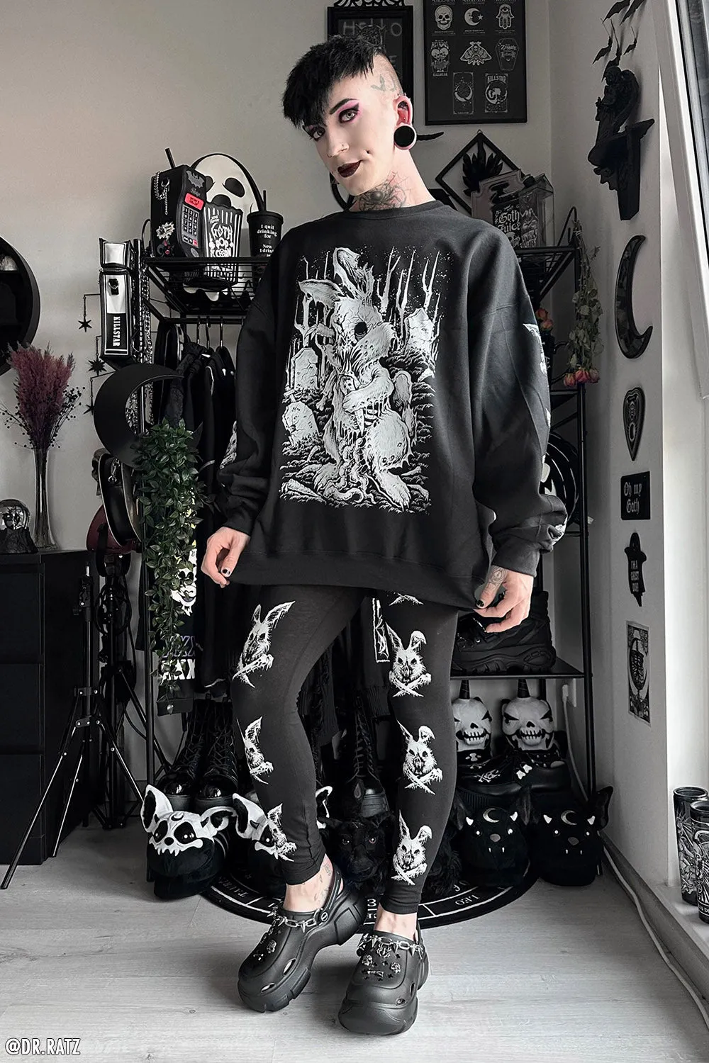 Zombunny Leggings sold by Vampire Freaks product image thumbnail 3