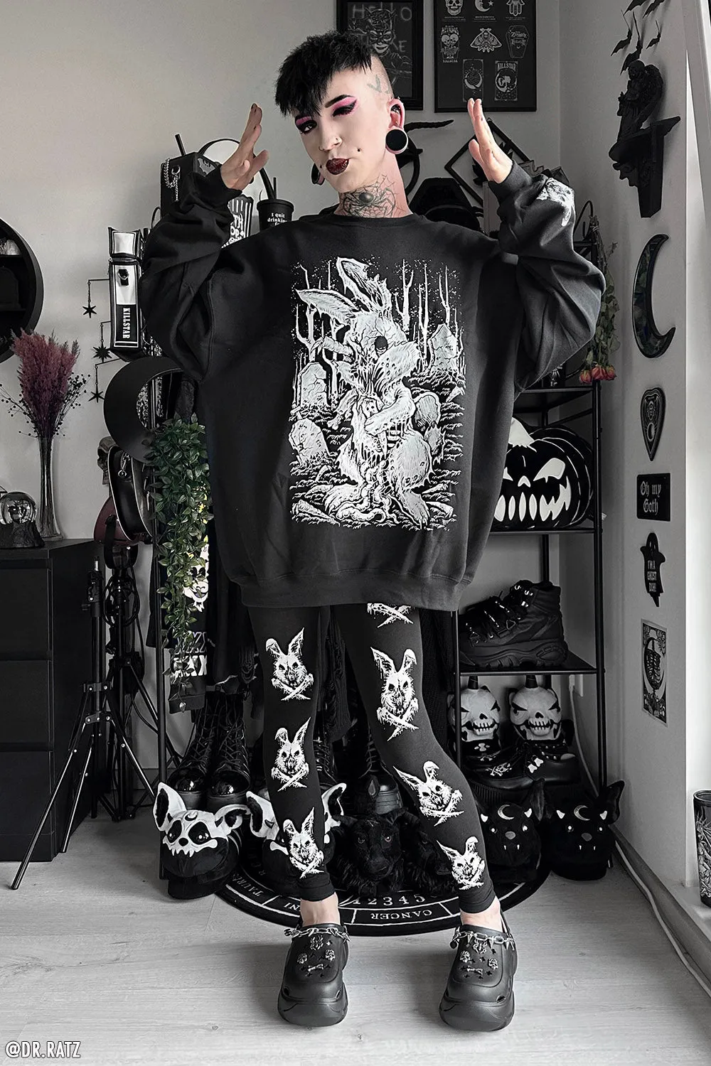 Zombunny Leggings sold by Vampire Freaks product image thumbnail 2