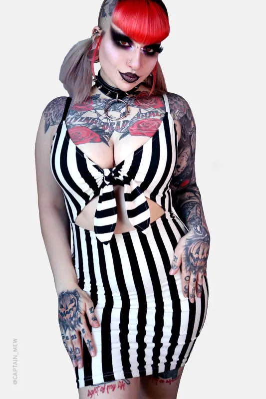 Beetle Front Tie Dress sold by Vampire Freaks