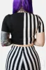 Ghost Town Front Tie Top sold by Vampire Freaks