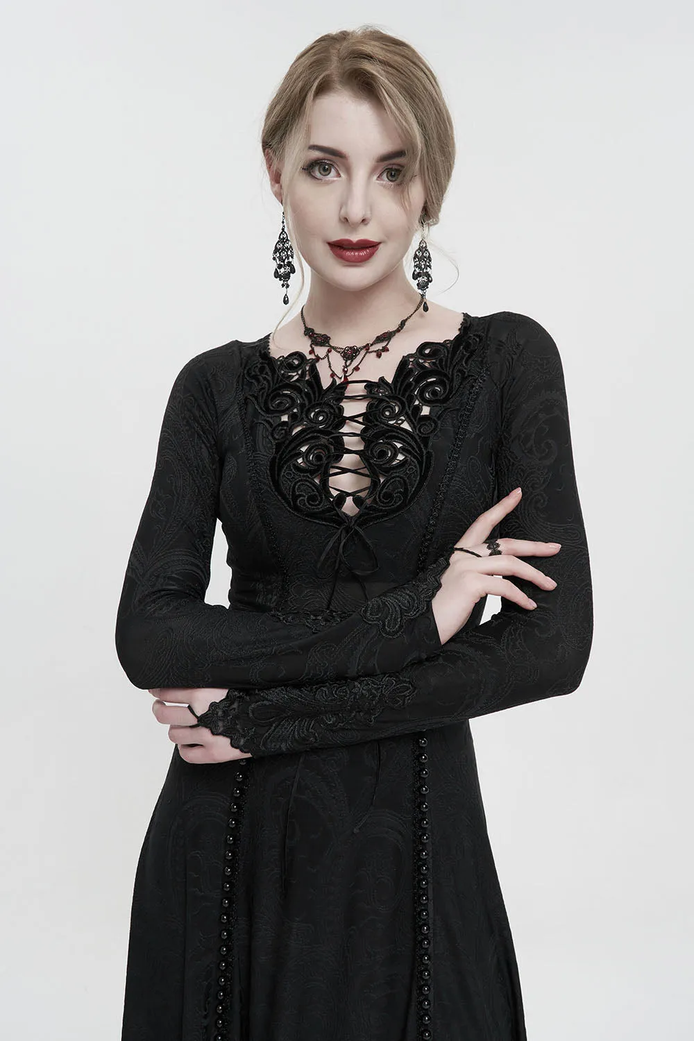 Melacholy Maxi Dress sold by Vampire Freaks product image thumbnail 2