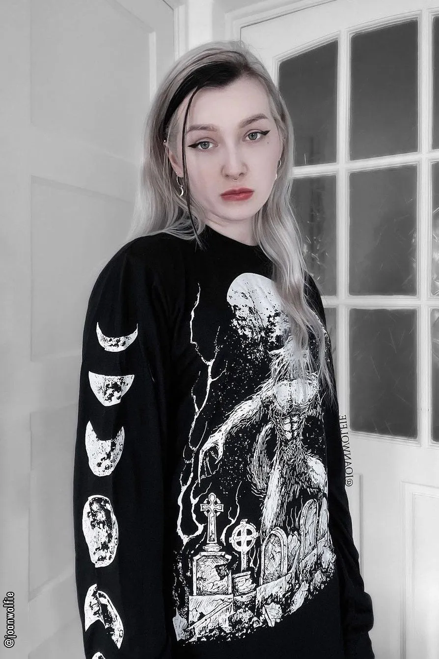 Howl at the Moon Werewolf T-shirt sold by Vampire Freaks product image thumbnail 3