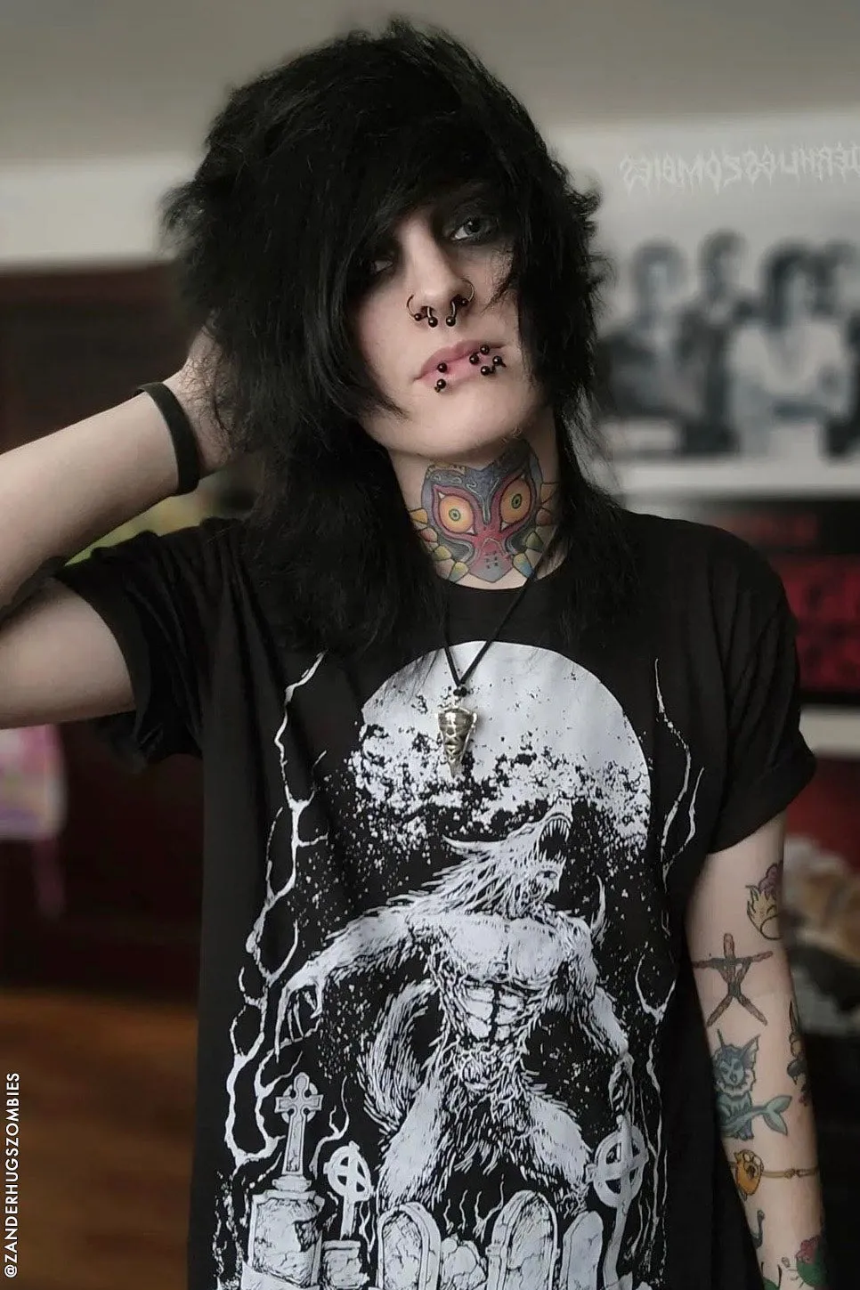 Howl at the Moon Werewolf T-shirt sold by Vampire Freaks product image thumbnail 2