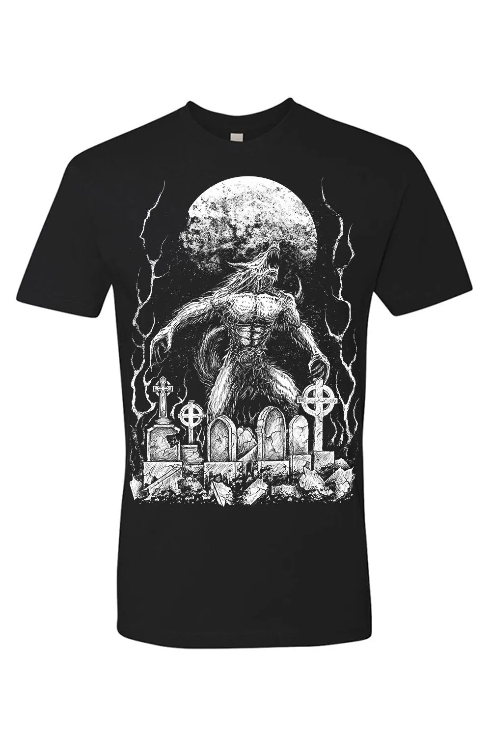 Howl at the Moon Werewolf T-shirt sold by Vampire Freaks product image thumbnail 4