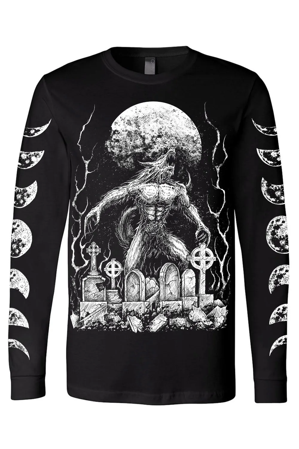 Howl at the Moon Werewolf T-shirt sold by Vampire Freaks product image thumbnail 5