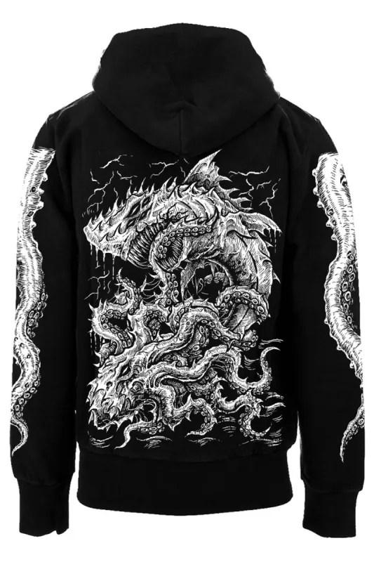 Vampire Freaks Angel of Death Hoodie [Gray] [Zipper or