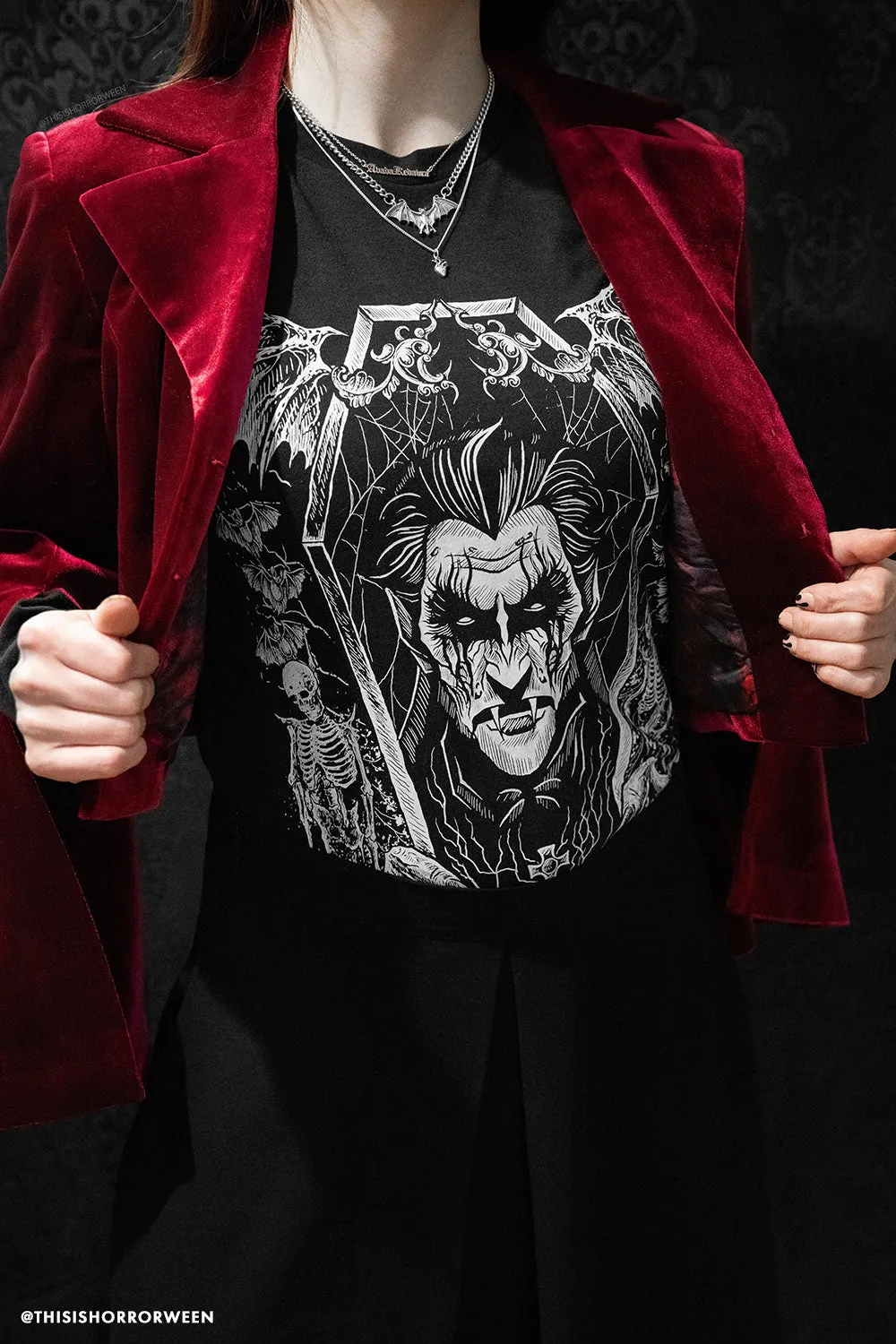 Count Dracula T-shirt sold by Vampire Freaks