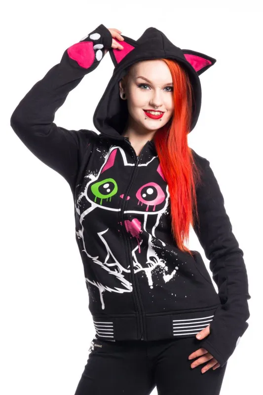 Kitty Mase Hoodie sold by Vampire Freaks