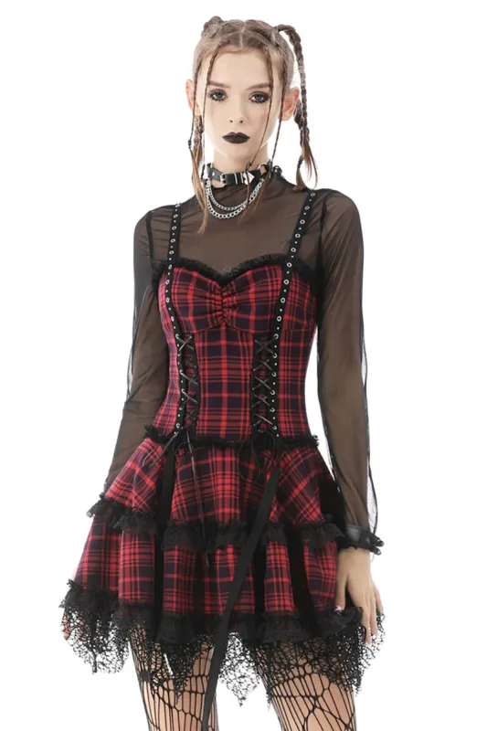 Girl in the Band Plaid Punk Dress sold by Vampire Freaks