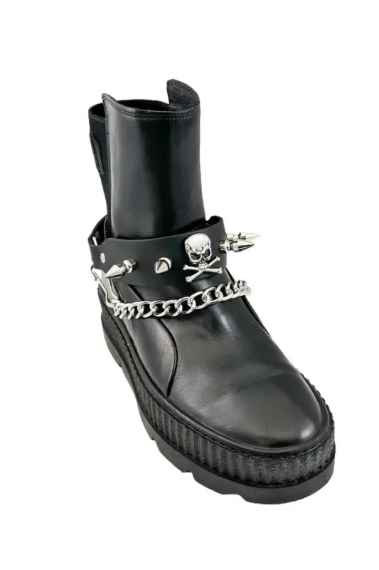 Dead Walker Spiked Boot Strap [SET OF 2] sold by Vampire Freaks