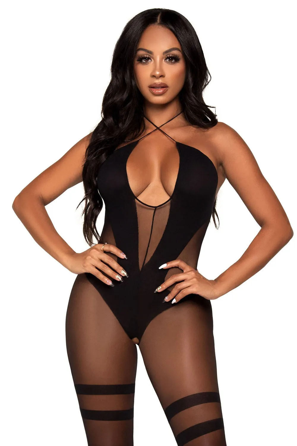Morbid Mesh Full Bodysuit sold by Vampire Freaks product image thumbnail 2