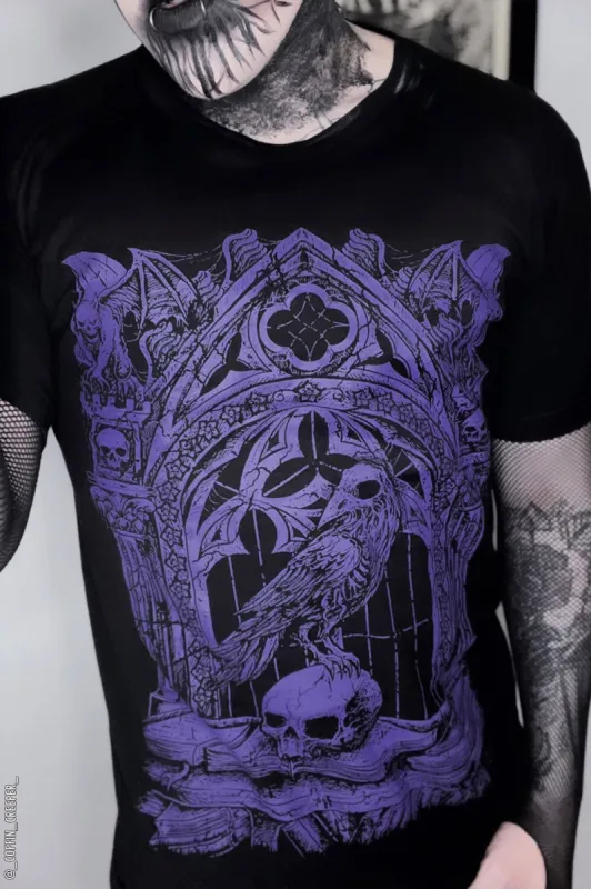 Quoth the Raven Tee [PURPLE] sold by Vampire Freaks
