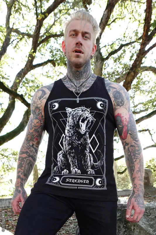 Strength Kitty Tarot Tee sold by Vampire Freaks