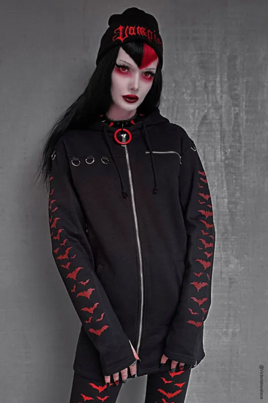 Vampire Castle [RED] Ultramage Hoodie sold by Vampire Freaks
