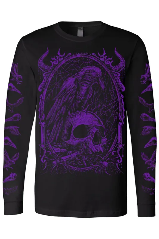Death Raven Tee [PURPLE] sold by Vampire Freaks