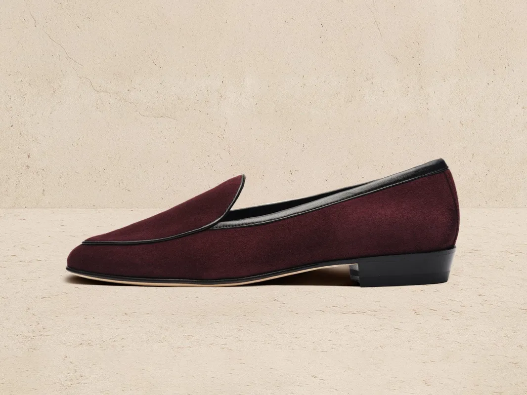 Sagan Loafers in Sultan Suede sold by Baudoin & Lange