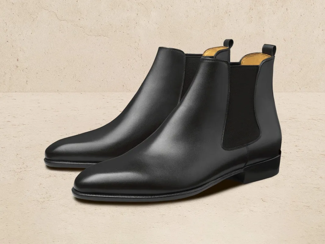 Hicks Chelsea Boots in Black Calf sold by Baudoin & Lange