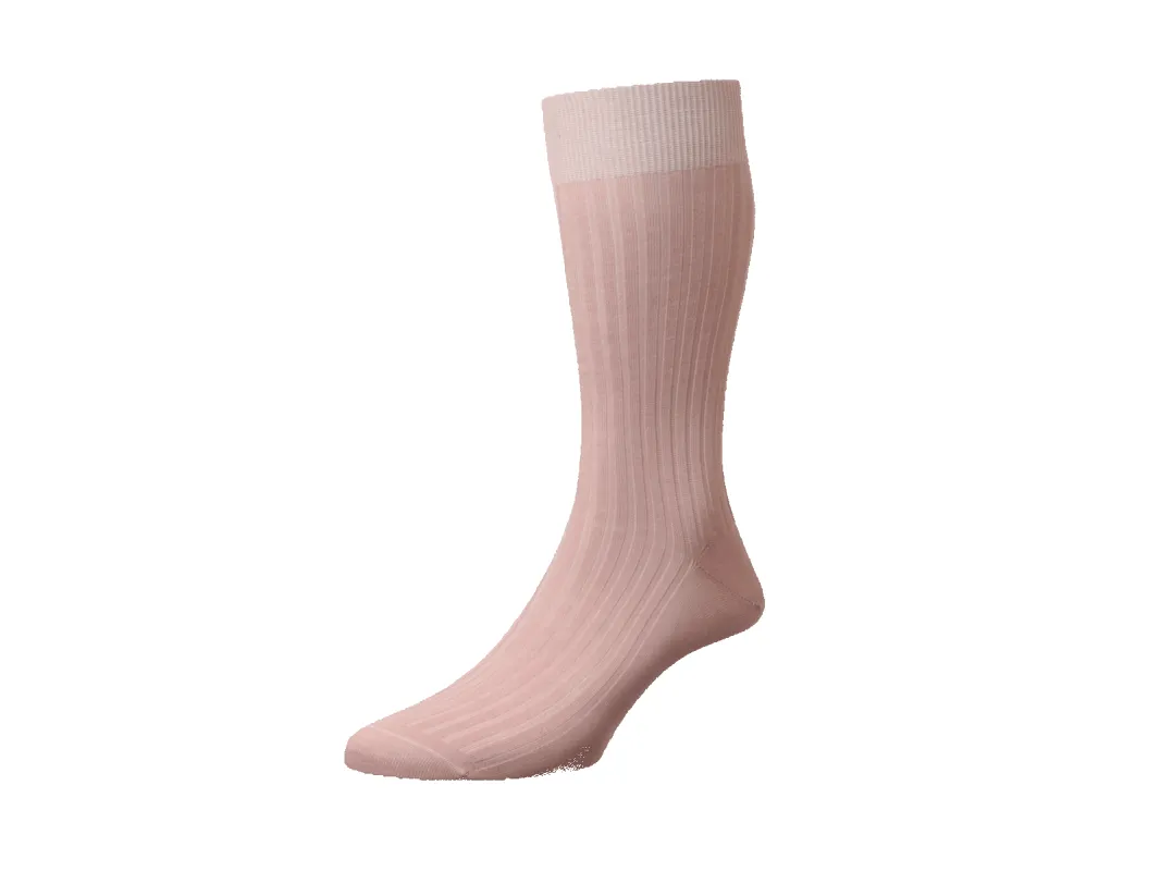 Cotton Socks in Dust Pink sold by Baudoin & Lange