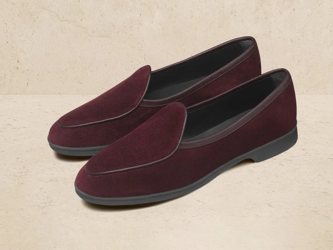 Stride Loafers in Sultan Suede Dark Sole sold by Baudoin & Lange
