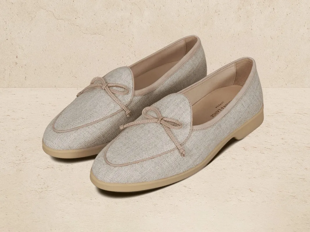 Stride String Loafers in Linen Merlinen sold by Baudoin & Lange