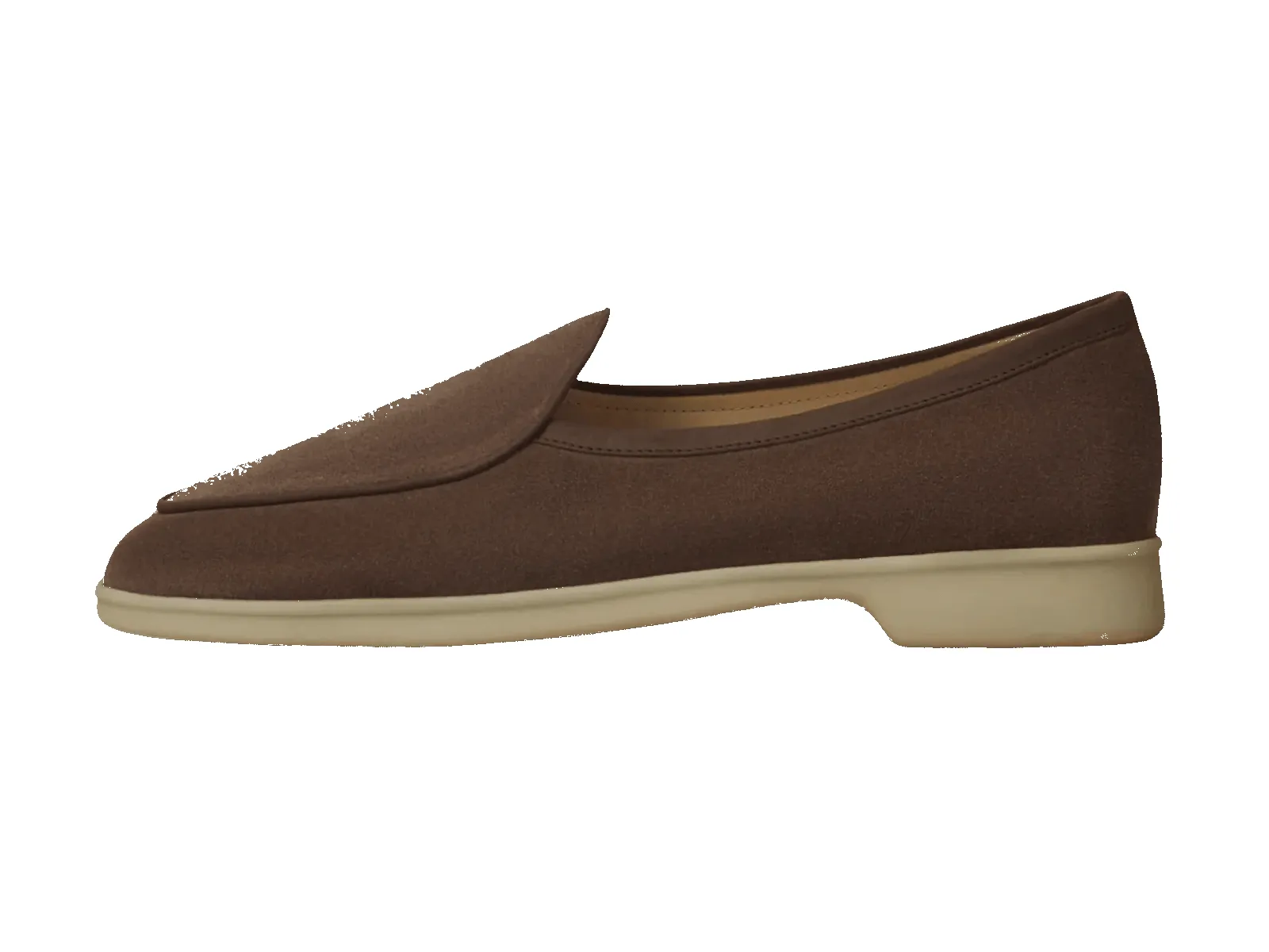 Stride Loafers in Deep Taupe Glove Suede Natural Sole sold by Baudoin & Lange product image thumbnail 3