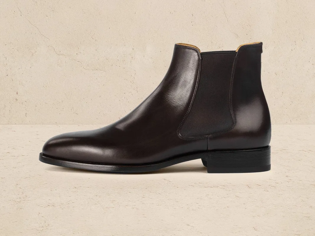 Wall Boots in Dark Brown Noble Calf sold by Baudoin & Lange