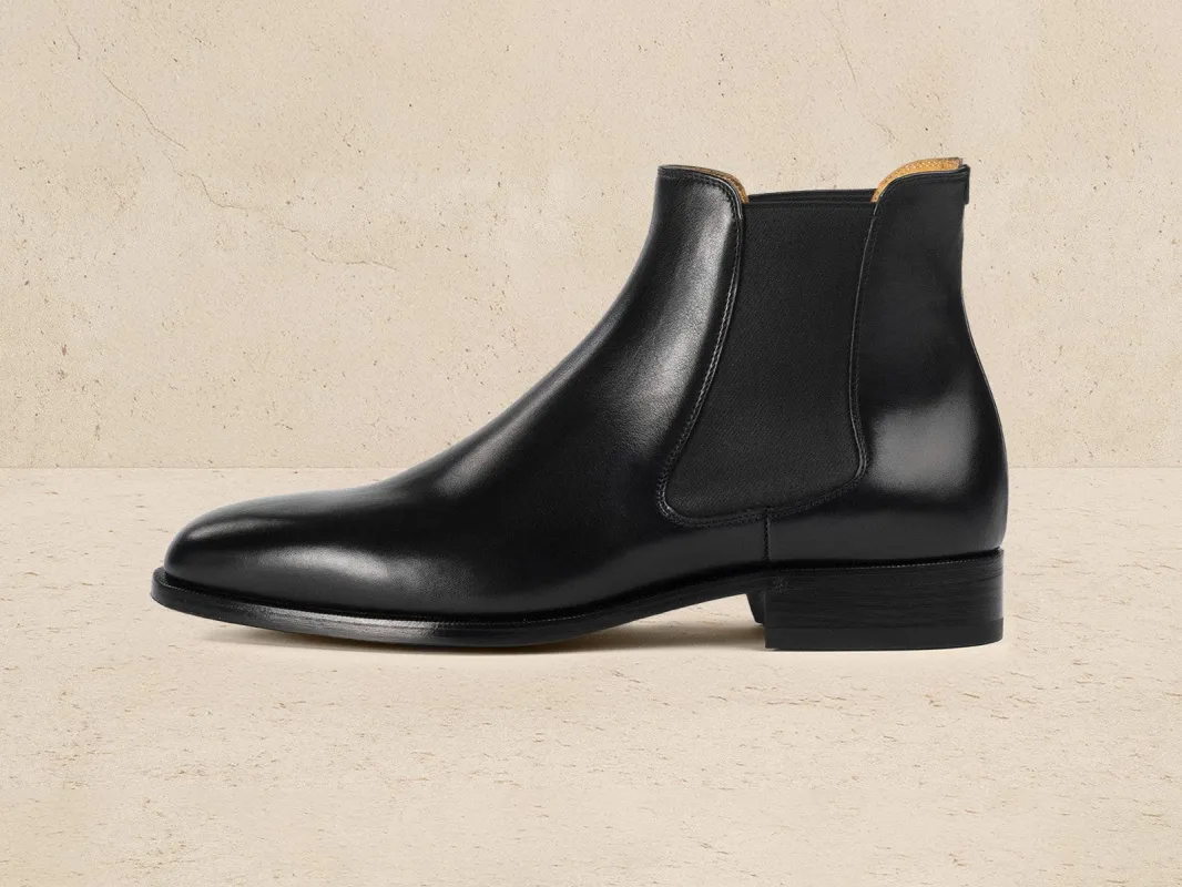 Wall Boots in Black Noble Calf sold by Baudoin & Lange