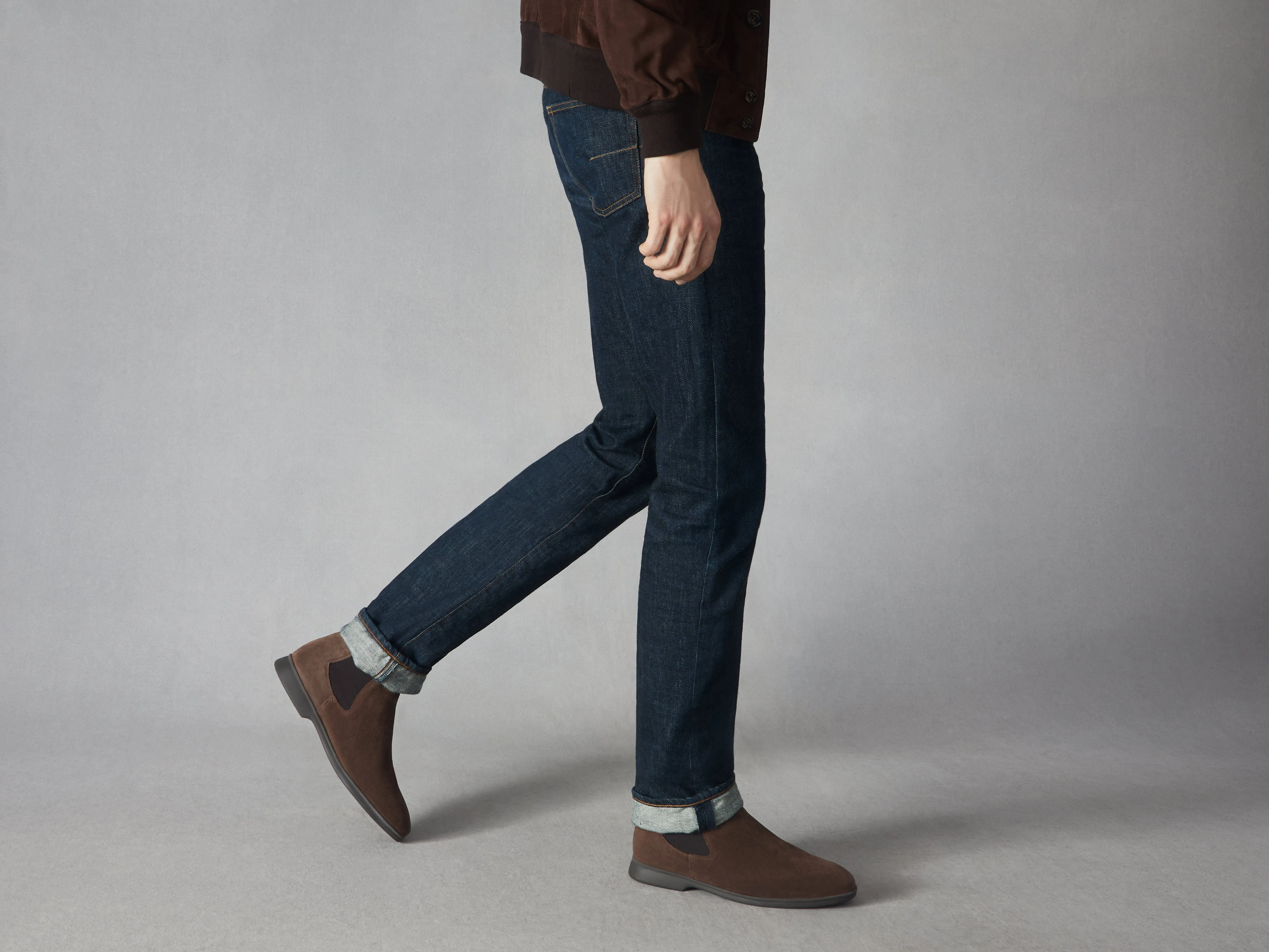 Rover Boots in Deep Taupe Glove Suede Dark Sole sold by Baudoin & Lange product image thumbnail 5