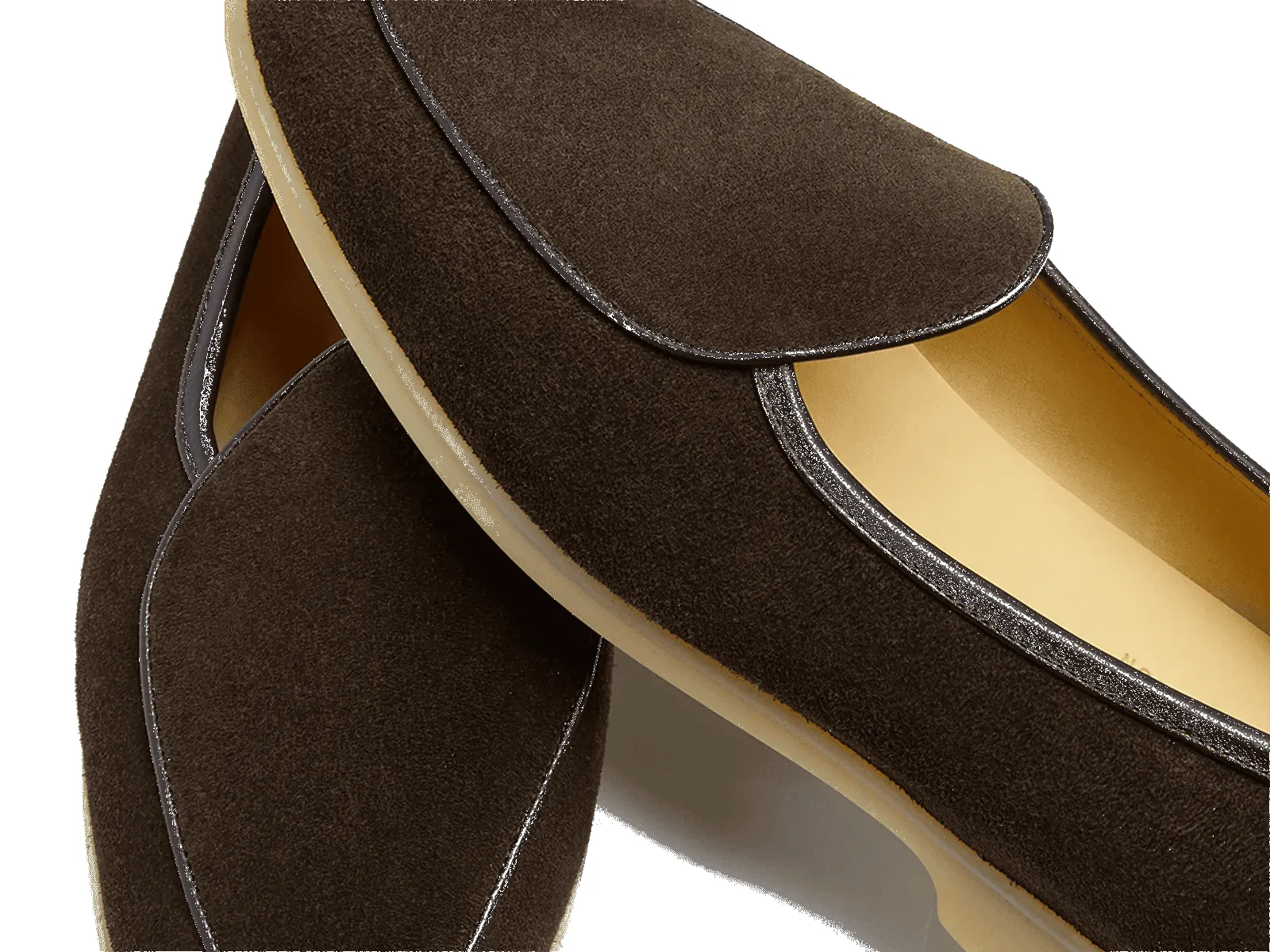 Stride Loafers in Dark Brown Glove Suede Natural Sole sold by Baudoin & Lange product image thumbnail 3