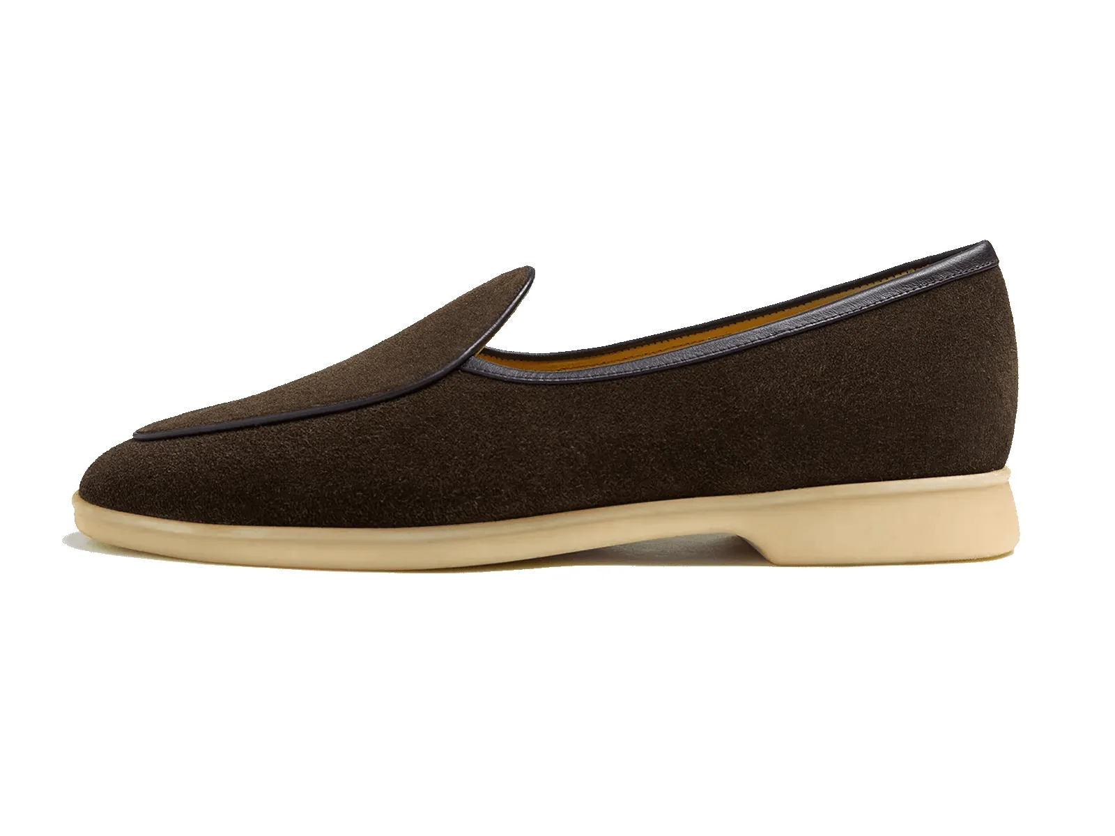 Stride Loafers in Dark Brown Glove Suede Natural Sole sold by Baudoin & Lange product image thumbnail 5