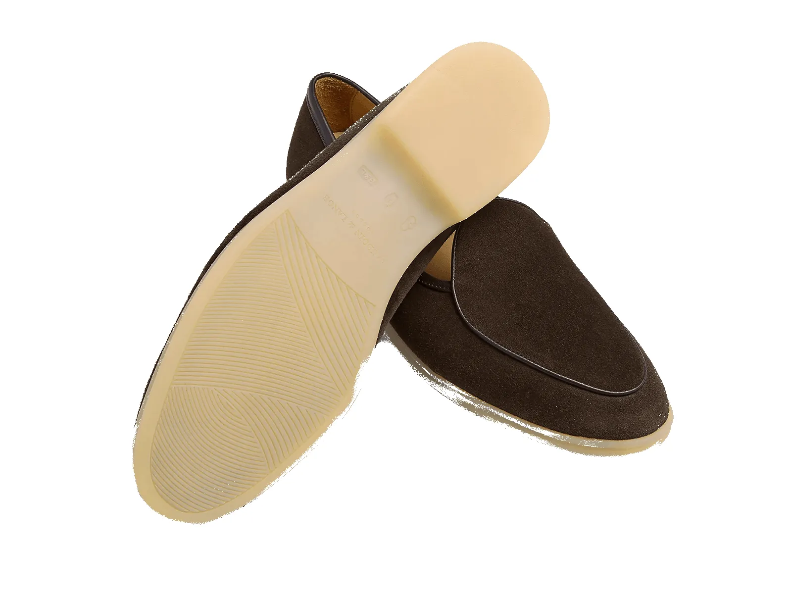 Stride Loafers in Dark Brown Glove Suede Natural Sole sold by Baudoin & Lange product image thumbnail 2