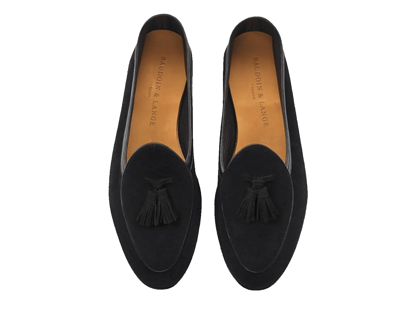 Sagan Classic Tassel Loafers in Obsidian Black Asteria Suede sold by Baudoin & Lange product image thumbnail 5