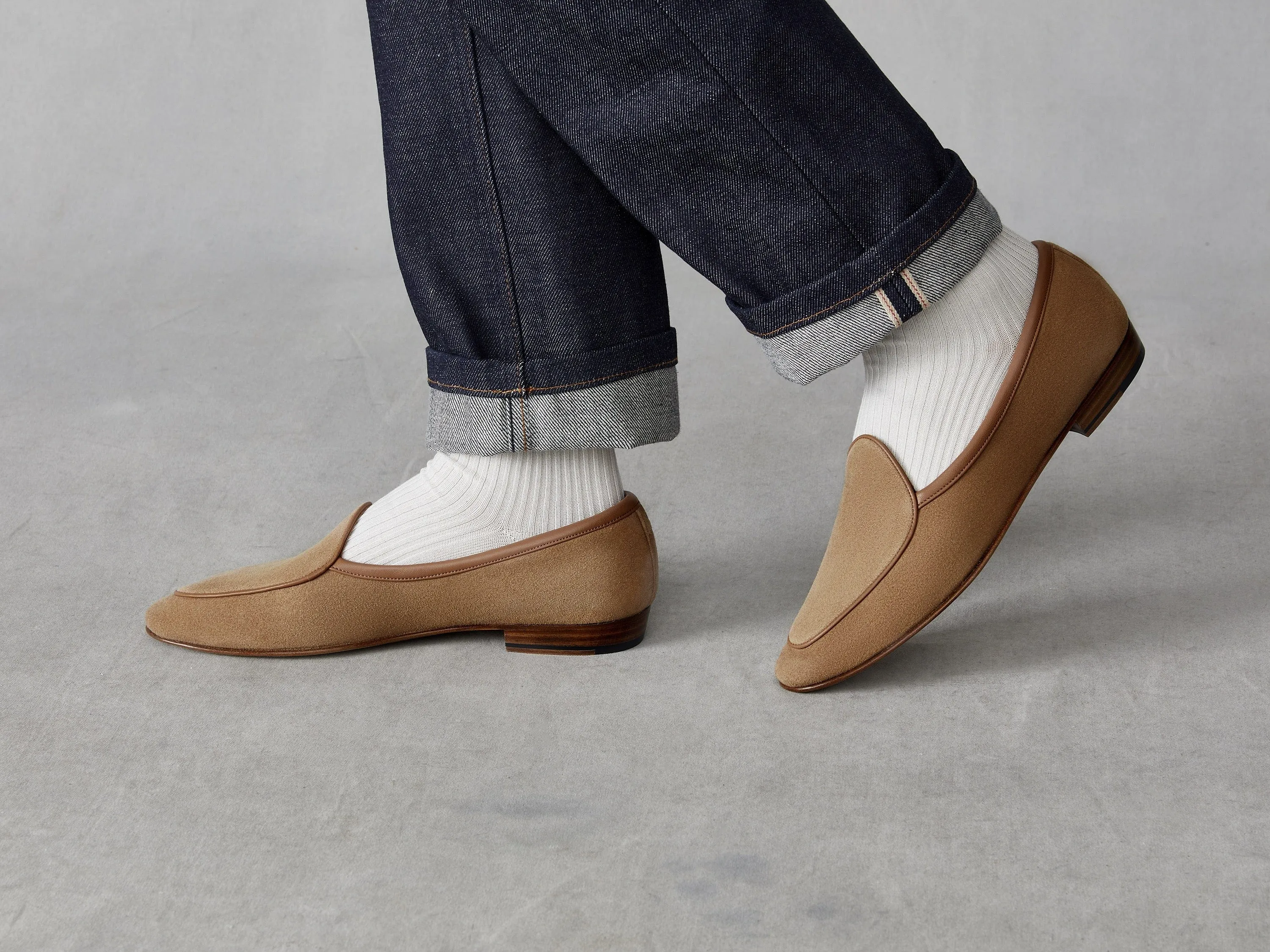 Sagan Classic Loafers in Alezan Asteria Suede sold by Baudoin & Lange product image thumbnail 3