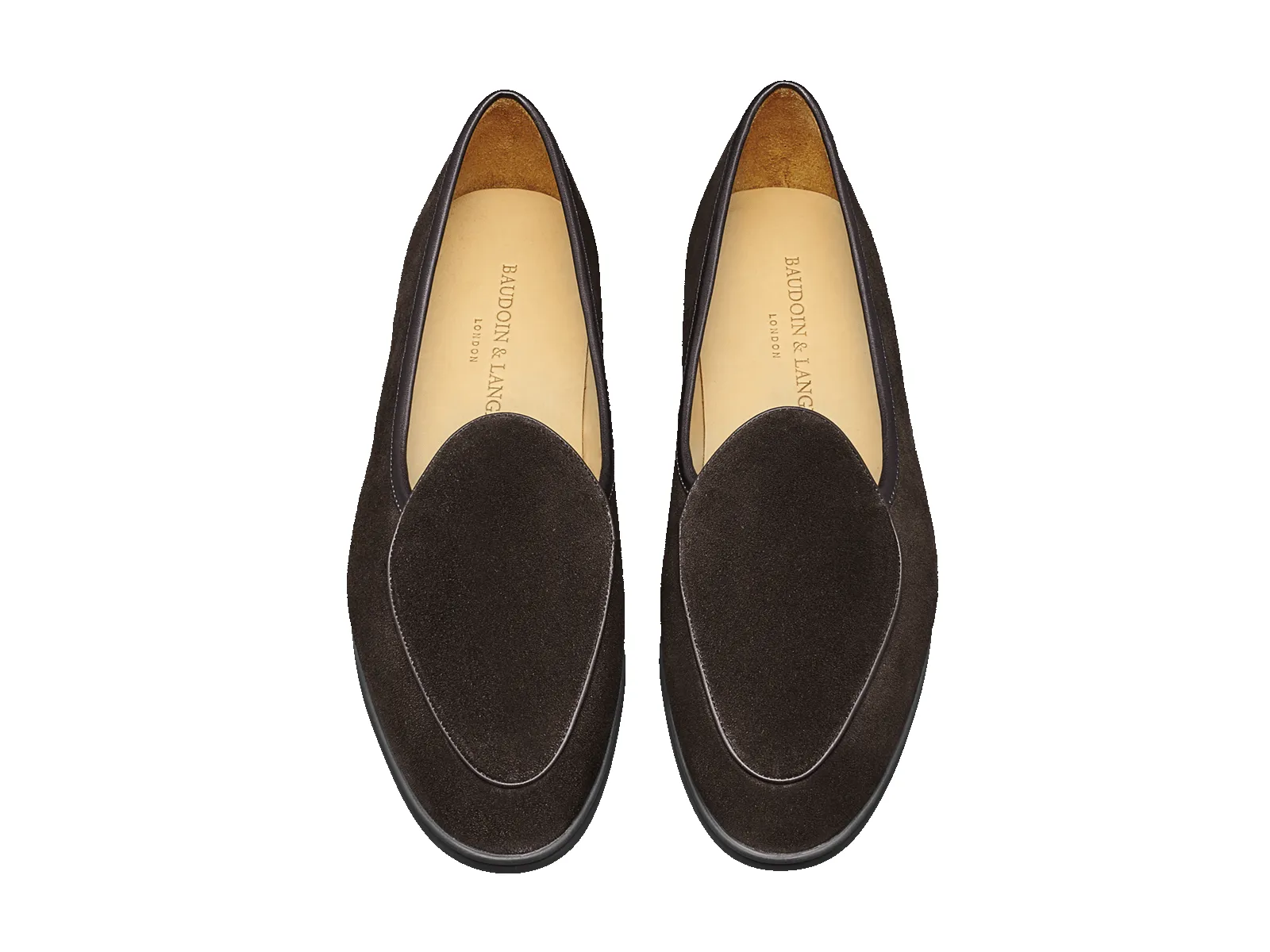 Stride Loafers in Dark Brown Glove Suede Dark Sole sold by Baudoin & Lange product image thumbnail 5