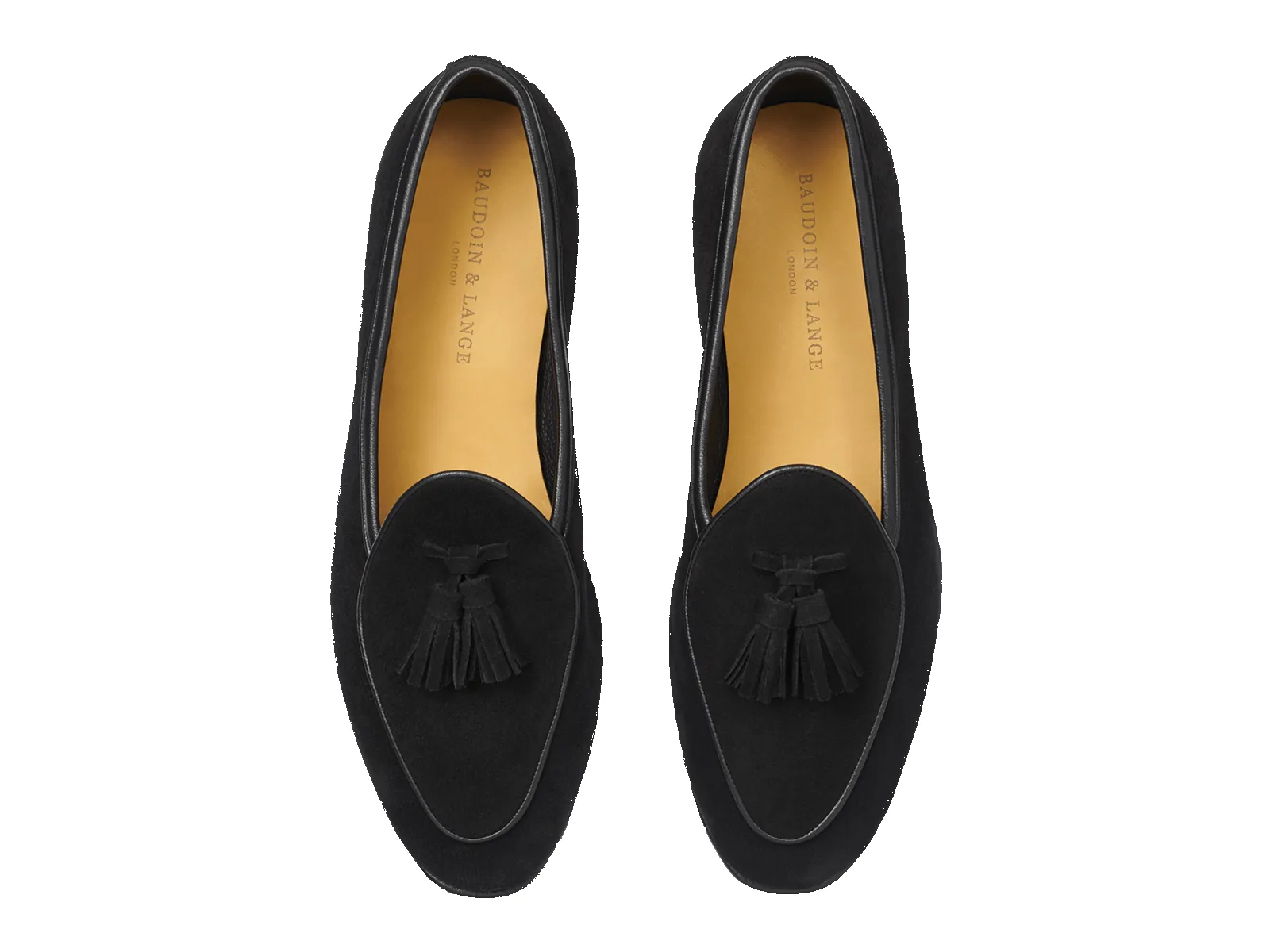 Sagan Classic Tassel Loafers in Obsidian Black Asteria Suede sold by Baudoin & Lange product image thumbnail 4