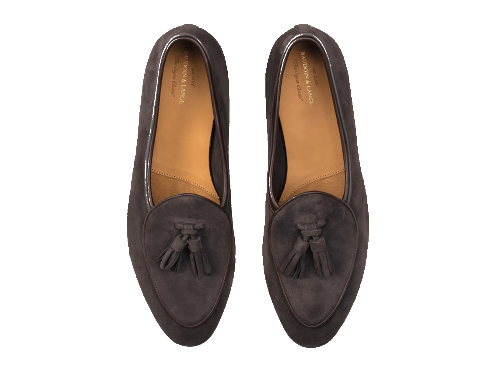 Sagan Classic Tassel Loafers in Bark Grey Asteria Suede sold by Baudoin & Lange product image thumbnail 3