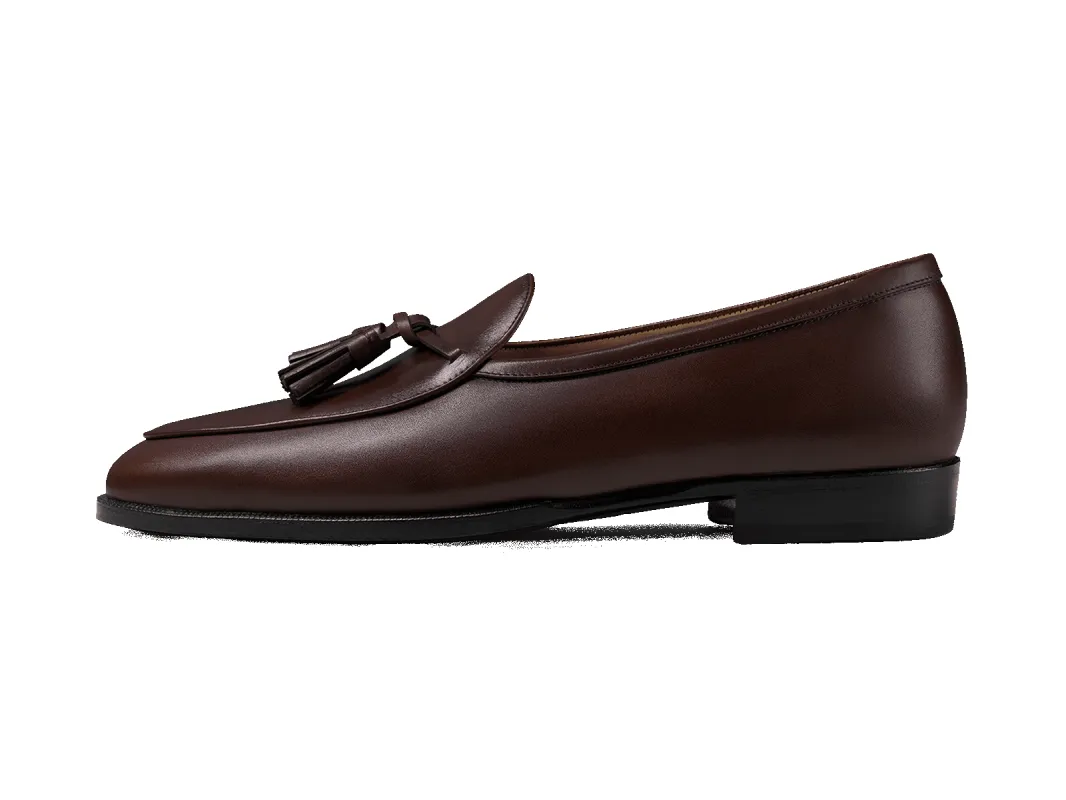 Grand Conti Tassel Loafers in Oxblood Noble Calf made by Baudoin & Lange