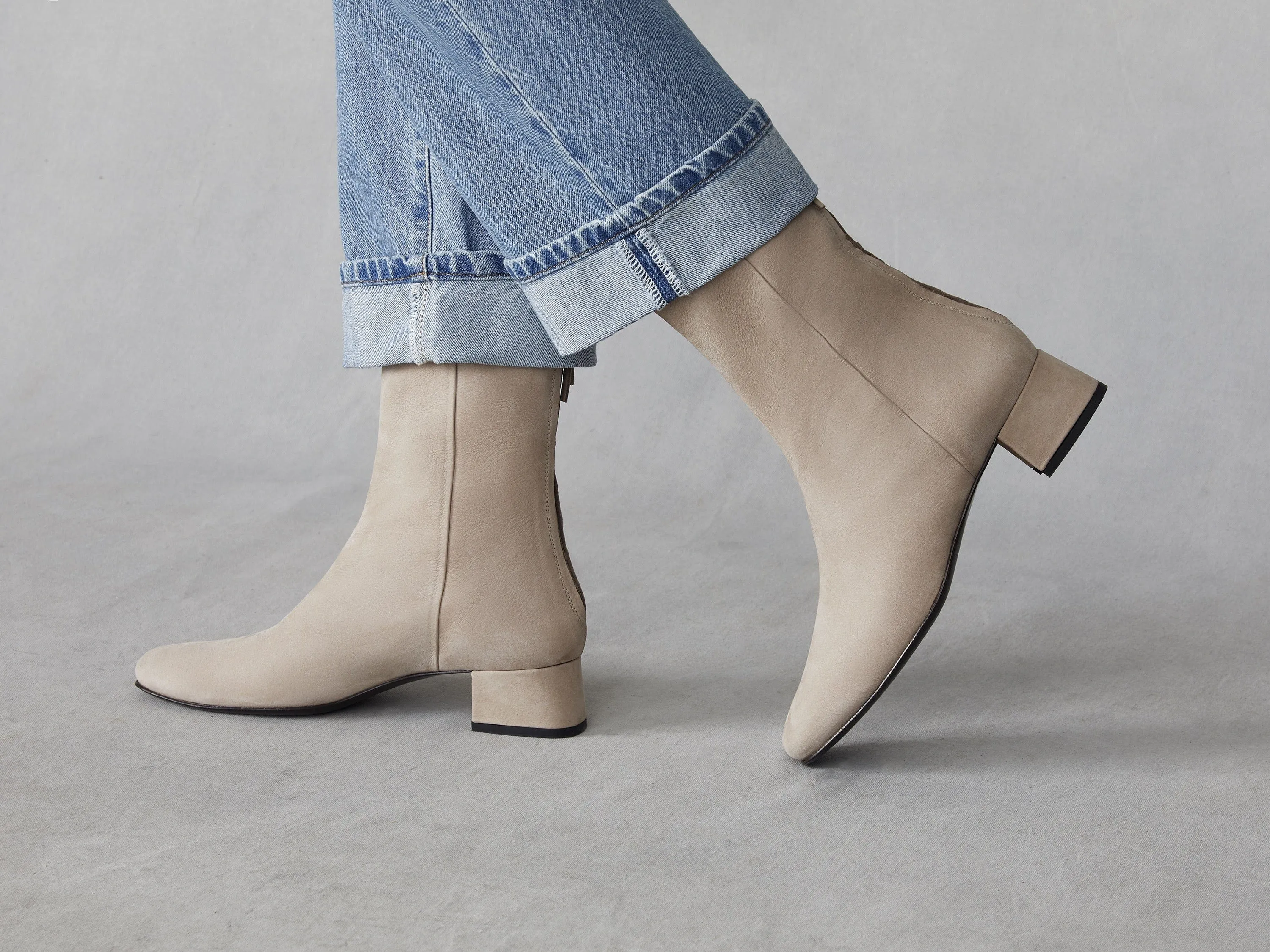 Debbie High Boots in Beige Nubuck sold by Baudoin & Lange product image thumbnail 2