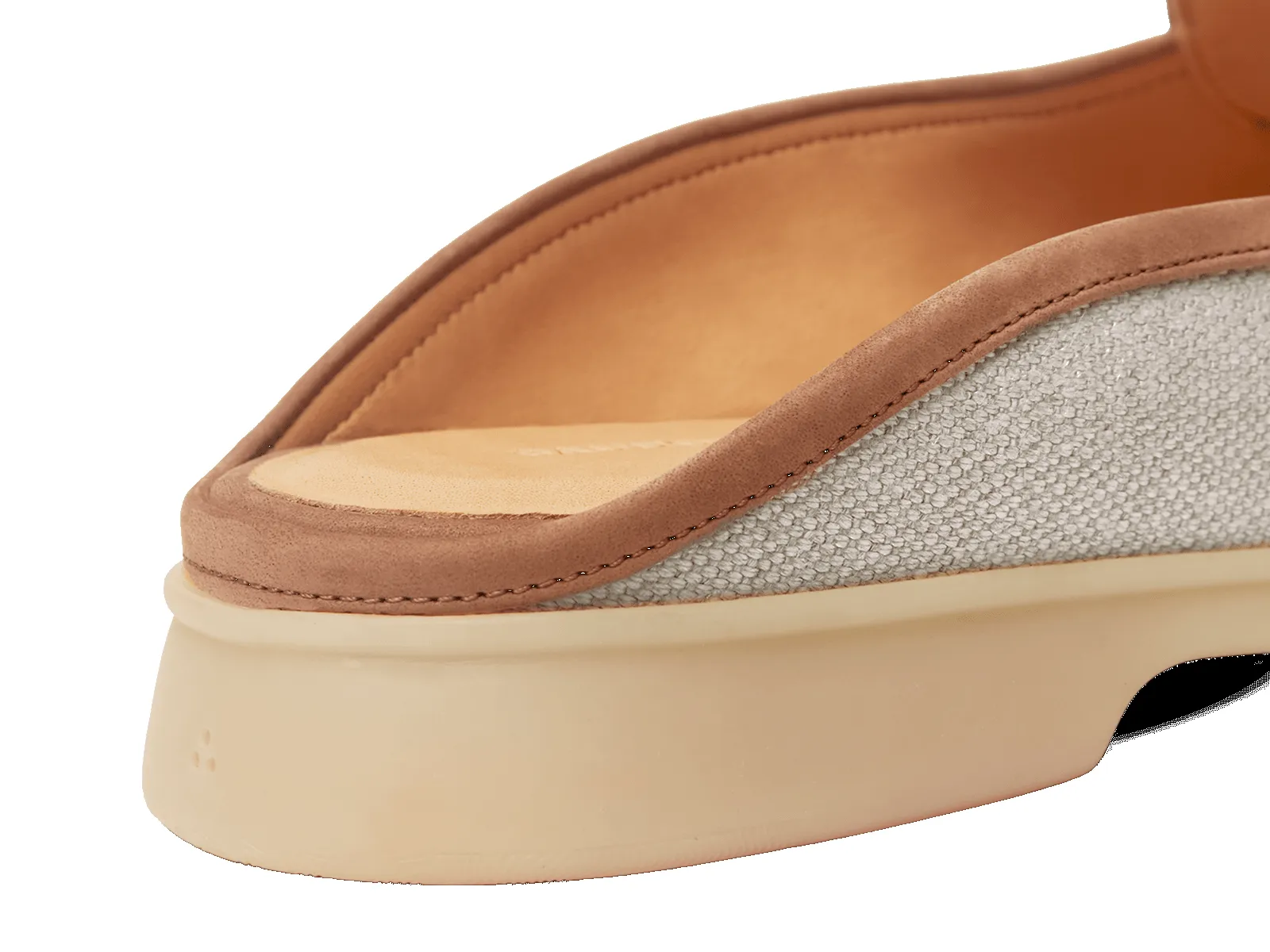 Stride Mule Loafers in Vachette Linen with Natural Sole sold by Baudoin & Lange product image thumbnail 5