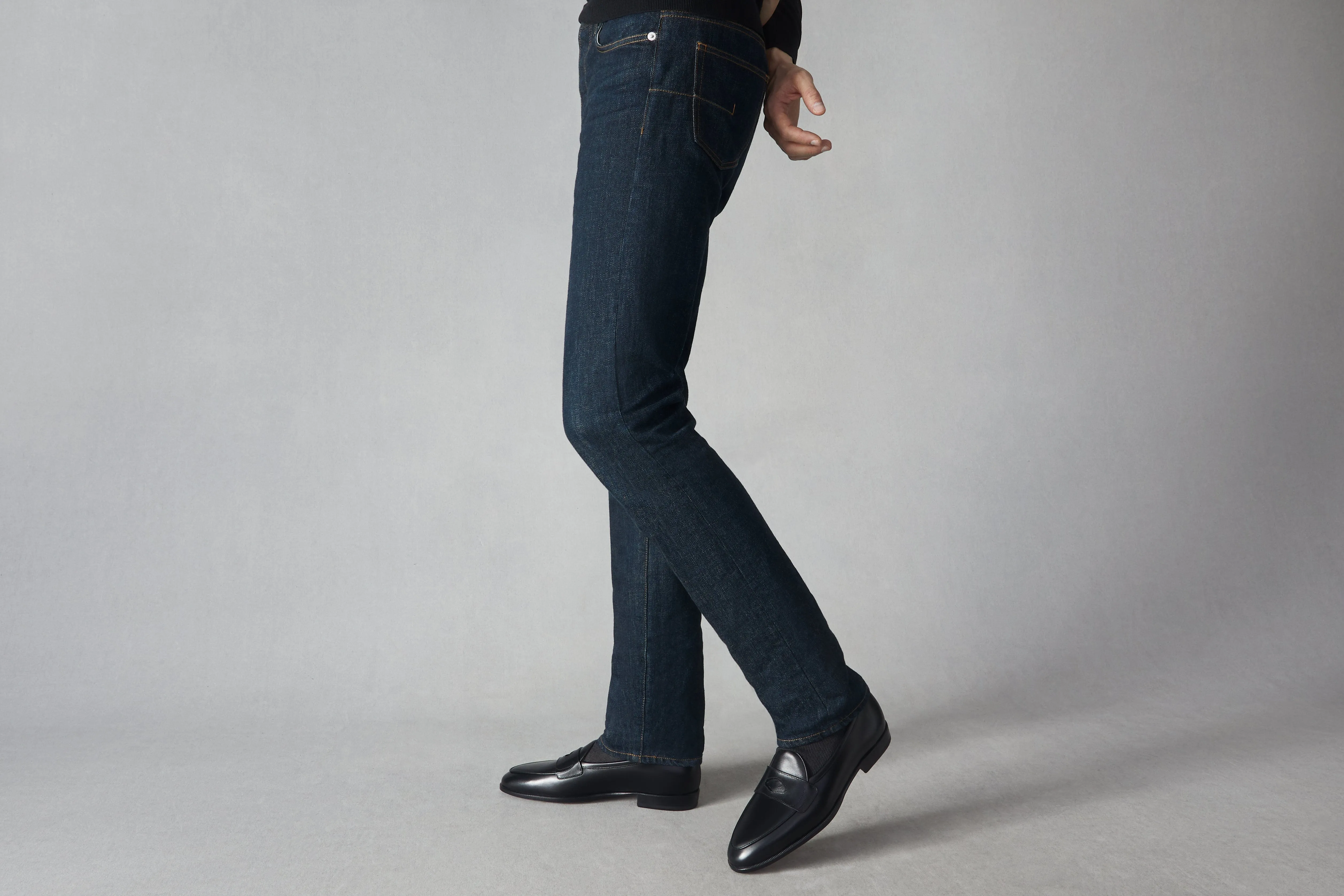 Grand Fleurus Penny Loafers in Black Noble Calf sold by Baudoin & Lange product image thumbnail 5