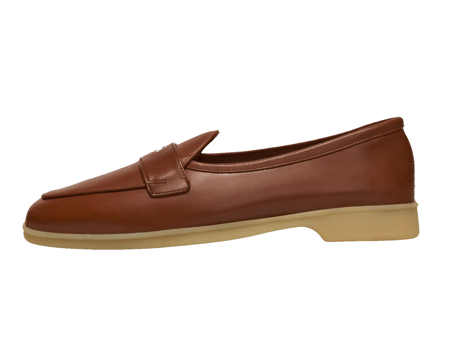 Stride Penny Loafers in Tan Milled Calf sold by Baudoin & Lange product image thumbnail 2