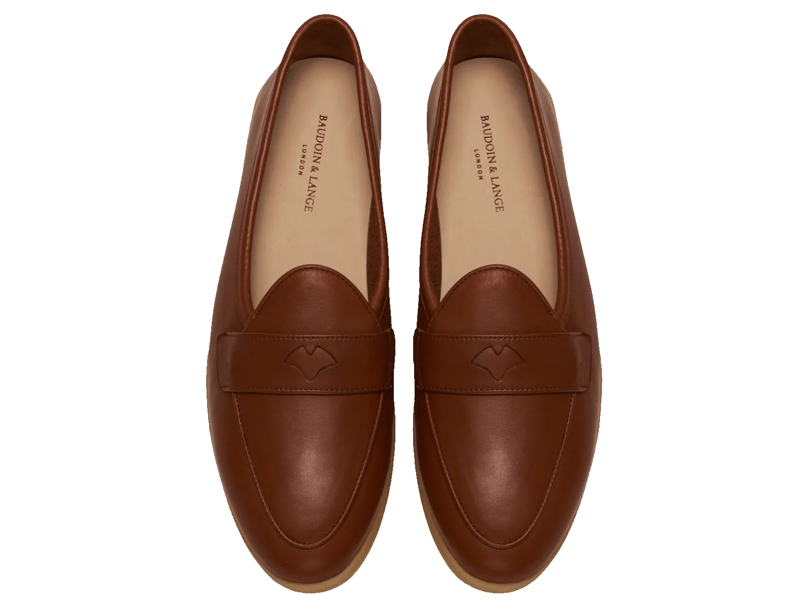 Stride Penny Loafers in Tan Milled Calf sold by Baudoin & Lange product image thumbnail 3