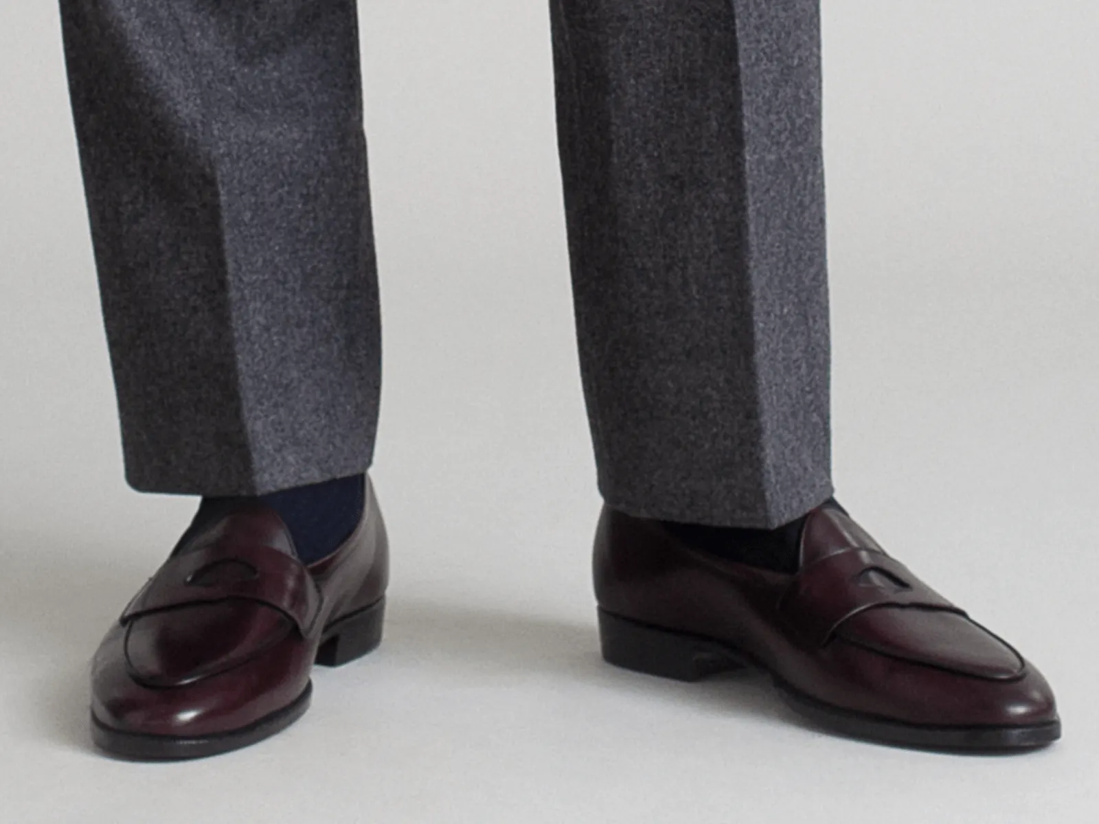 Grand Fleurus Penny Loafers in Oxblood Noble Calf sold by Baudoin & Lange product image thumbnail 2