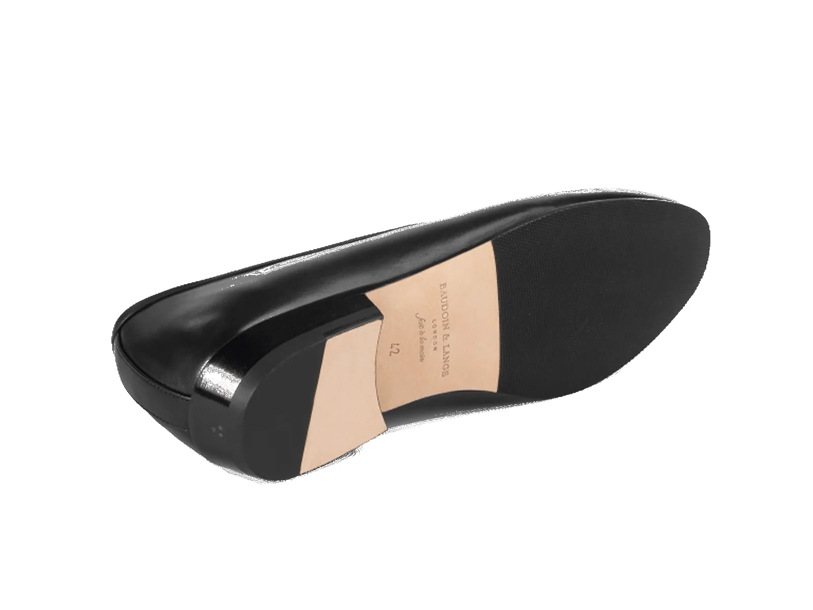 Sagan Classic Loafers in Black Drape Calf and Obsidian Black Suede with Rubber Grip sold by Baudoin & Lange product image thumbnail 5
