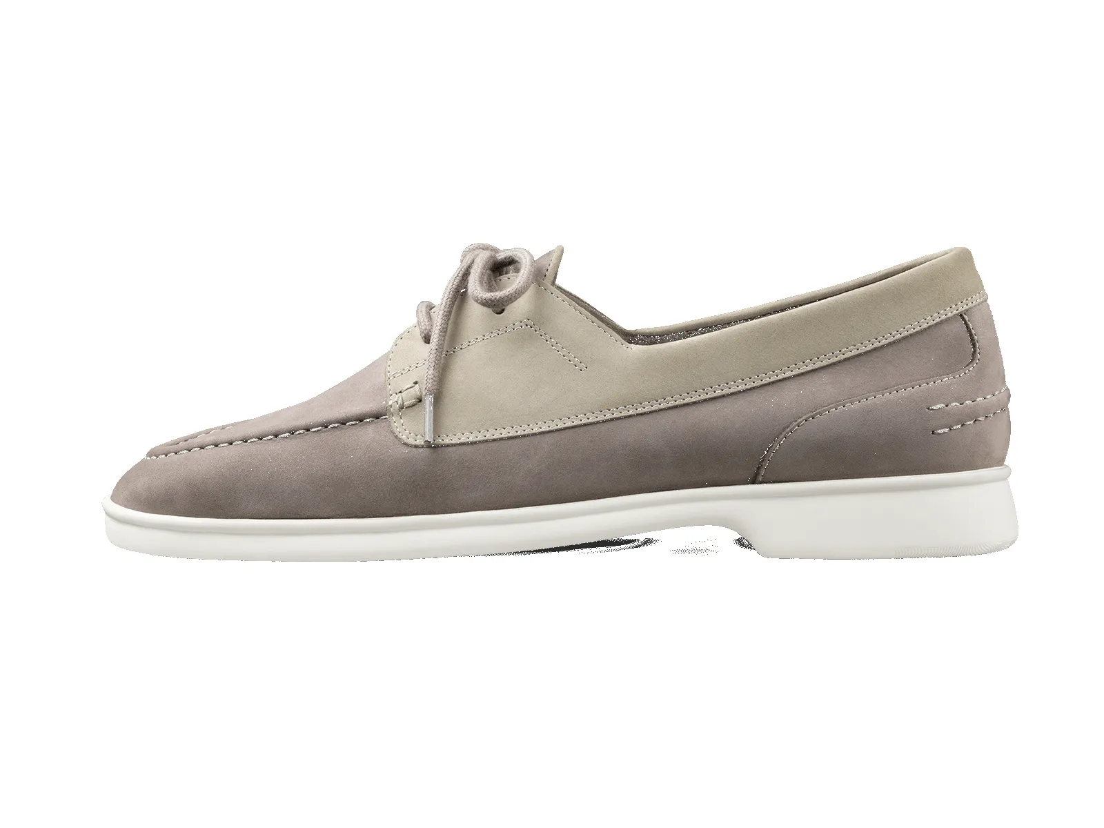 Decks in Galet Grey Nubuck White Sole sold by Baudoin & Lange product image thumbnail 3