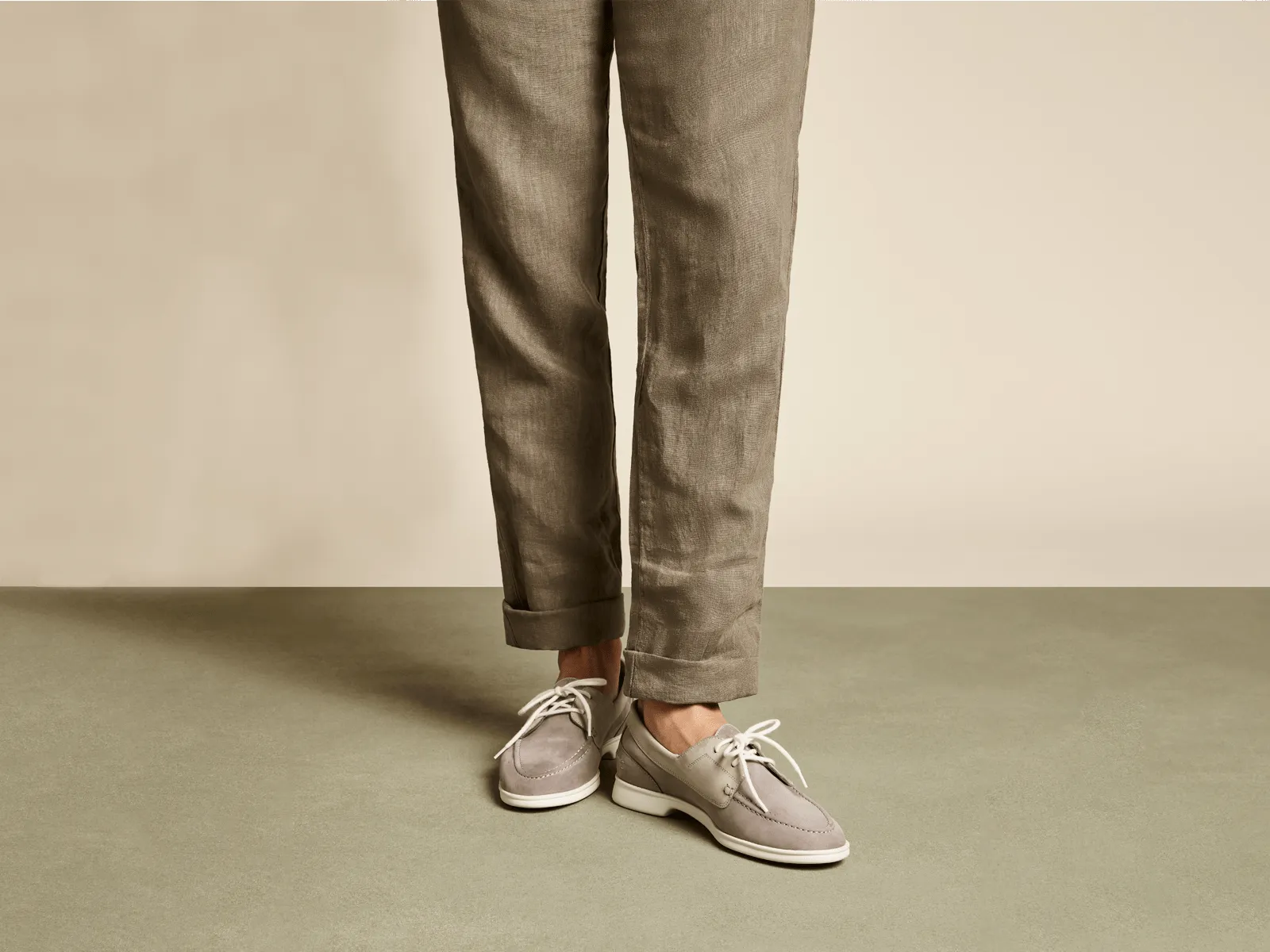 Decks in Galet Grey Nubuck White Sole sold by Baudoin & Lange product image thumbnail 4