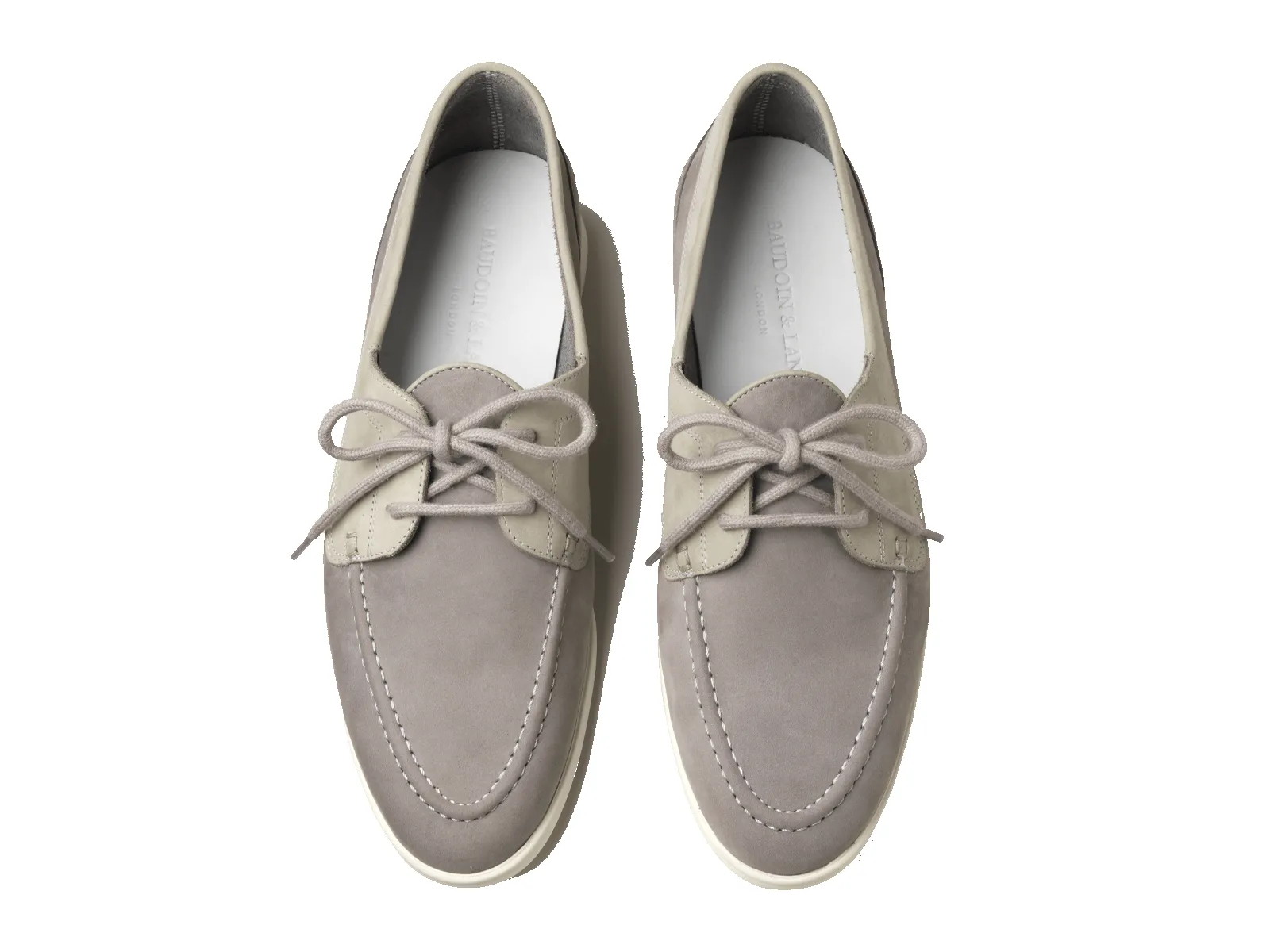 Decks in Galet Grey Nubuck White Sole sold by Baudoin & Lange product image thumbnail 5