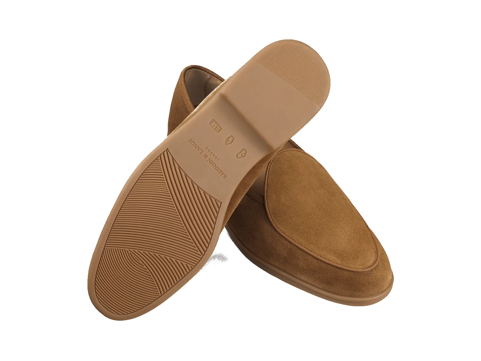 Stride Loafers in Earth Glove Suede Caramel Sole sold by Baudoin & Lange product image thumbnail 2